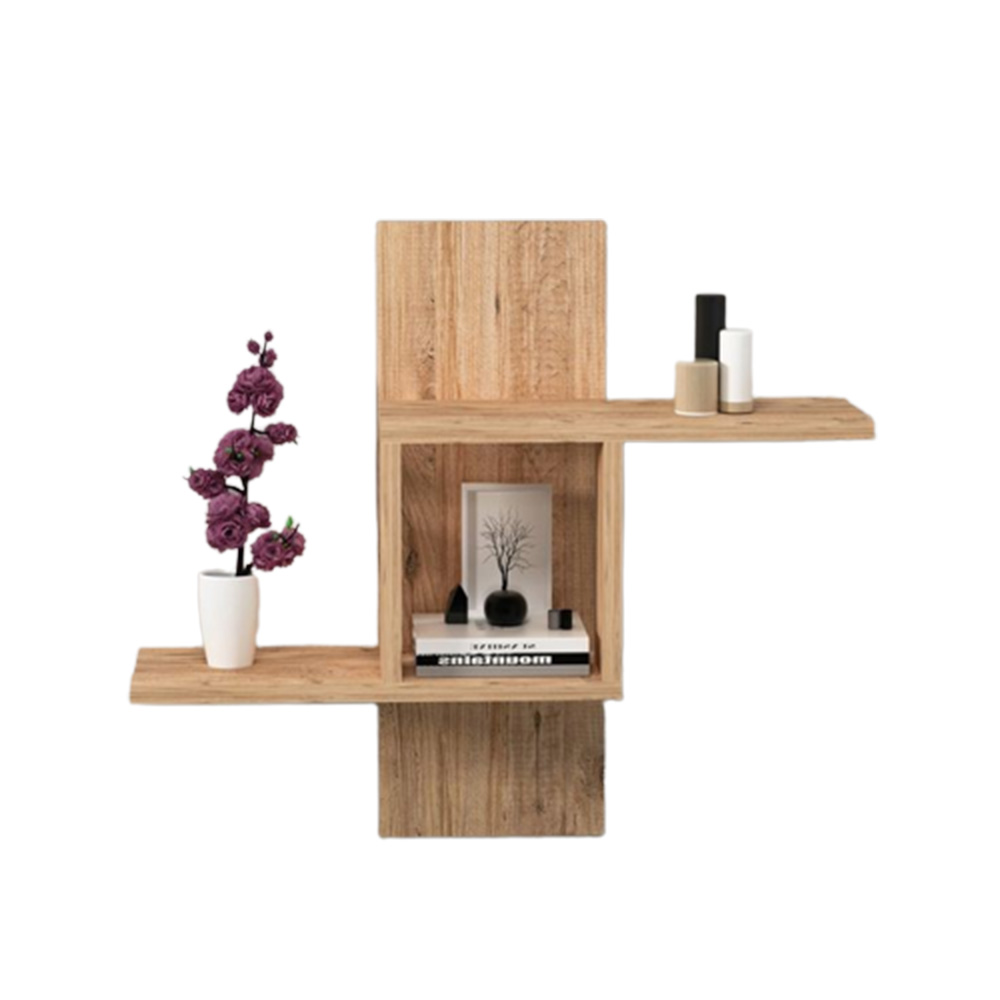 Estante Repisa De Madera De Pino Con Volado. Perchero