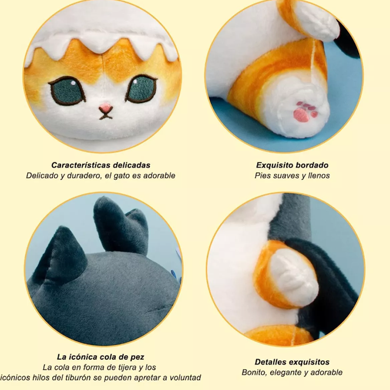 Gato Gatito Michi De Peluche Kawaii Con Disfraz 