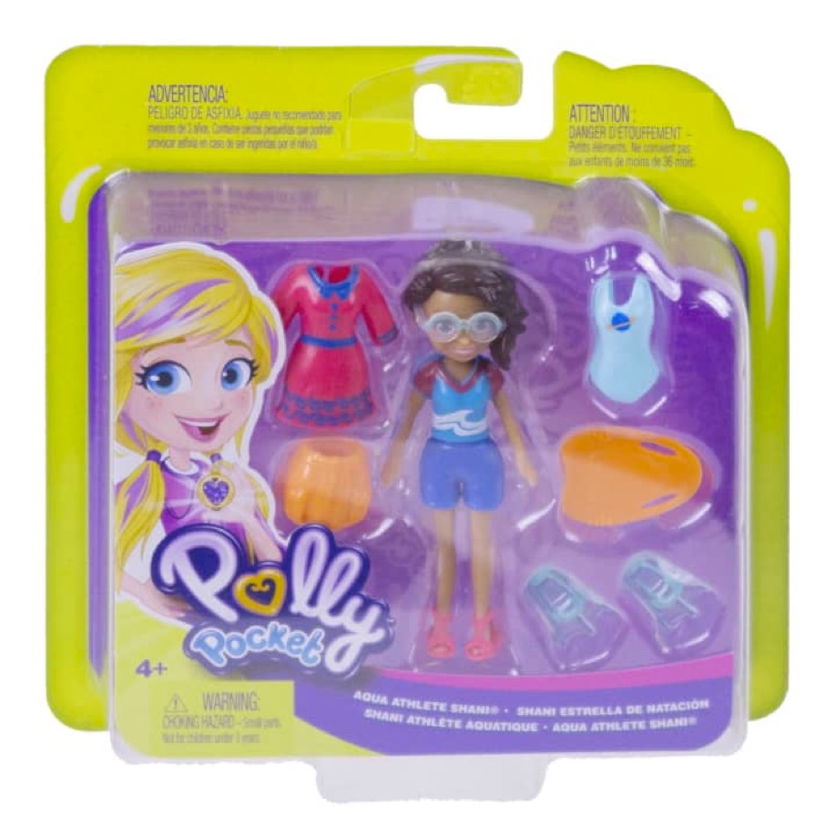 Polly Pocket Muñeca Paquete de Modas Shani Aletas de Nadar