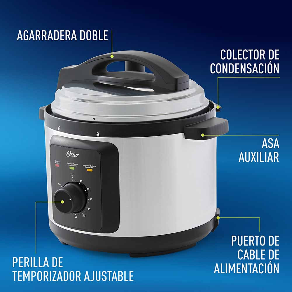 Multi Olla Rápida Eléctrica Manual 5.7 Litros Oster CKSTPCEC-57M