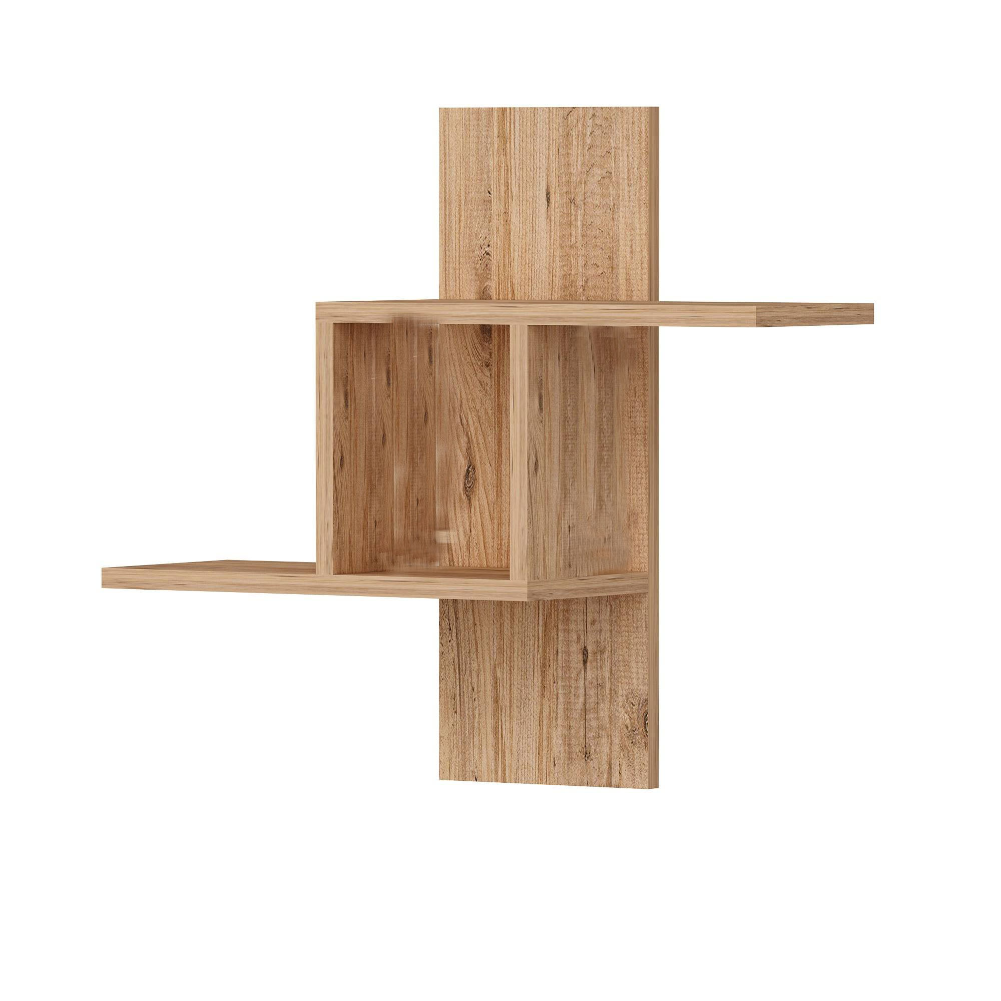 Estante Repisa De Madera De Pino Con Volado. Perchero