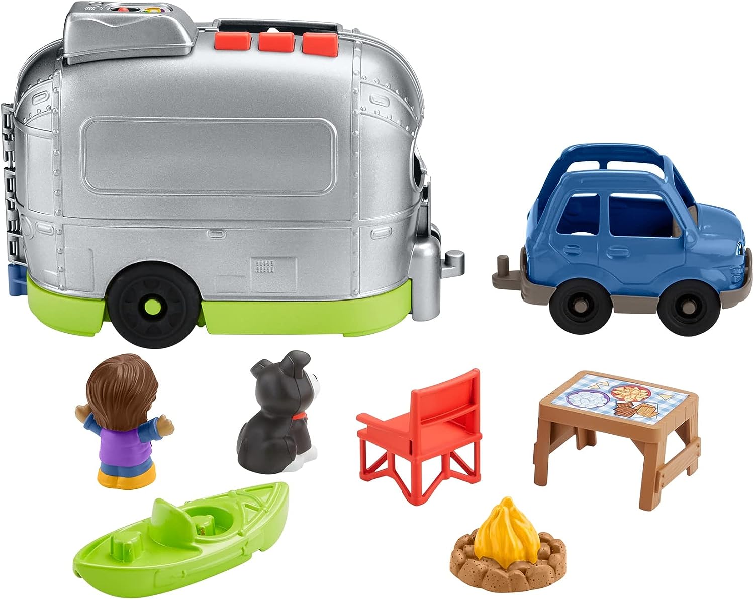 Fisher-Price Little People Juguete para Bebés Camper de Aventuras y Aprendizaje