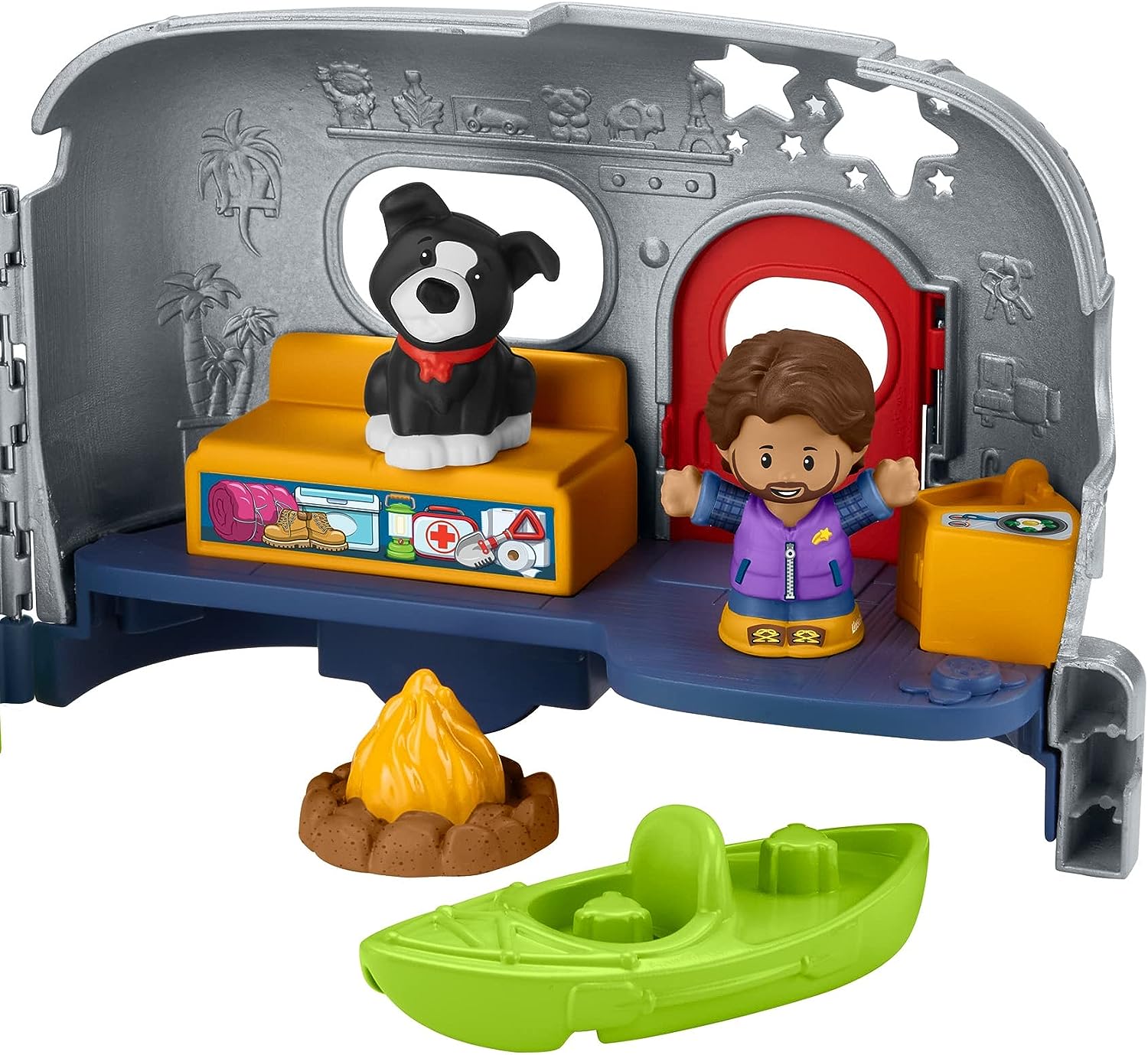 Fisher-Price Little People Juguete para Bebés Camper de Aventuras y Aprendizaje