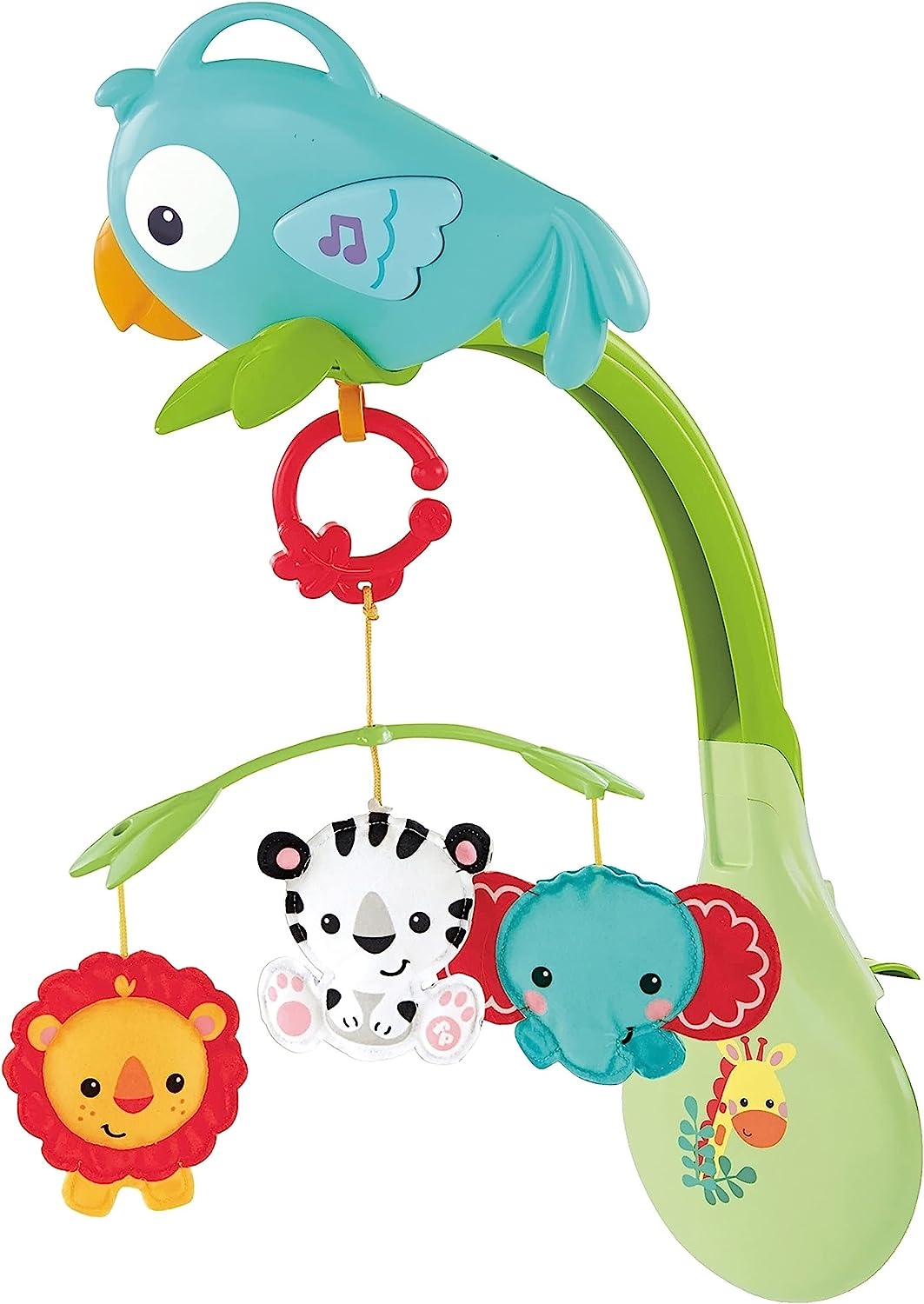 Fisher-Price Baby Móvil para Bebés Musical 3 en 1 Amigos de la Naturaleza