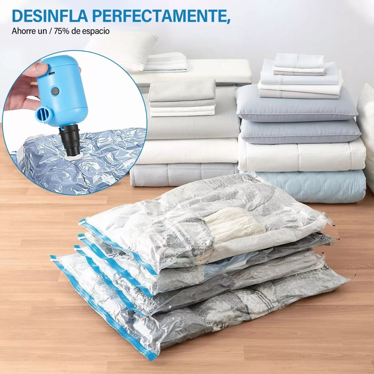 Inflador Eléctrico Para Inflar Y Desinflar Colchones