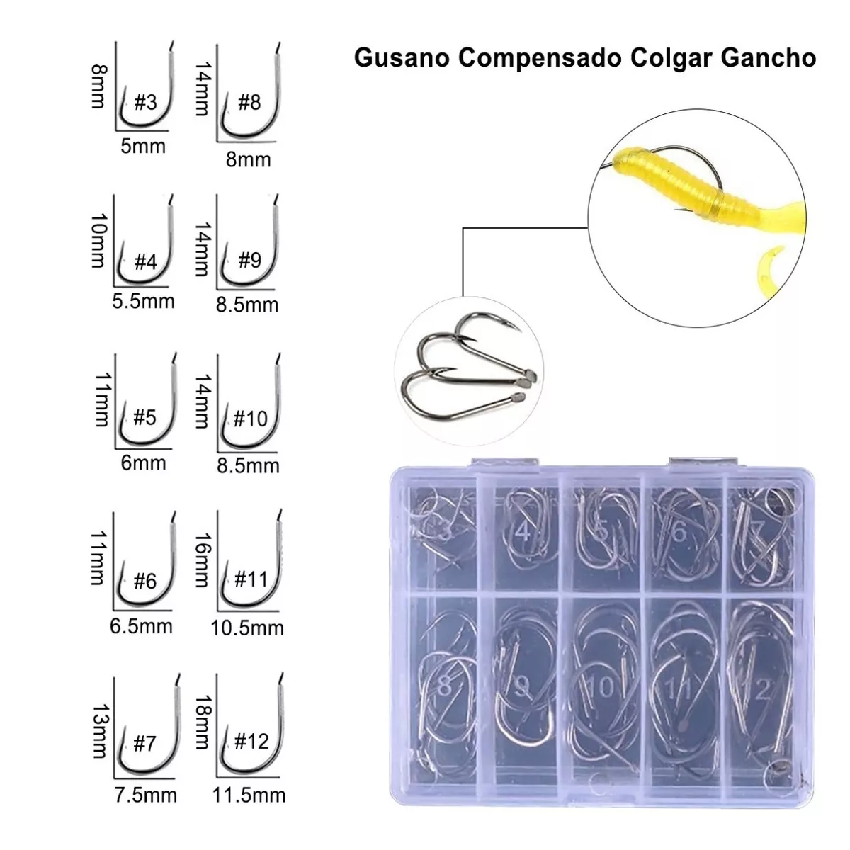Kit 181 Pzs Señuelos Para Pesca De Río