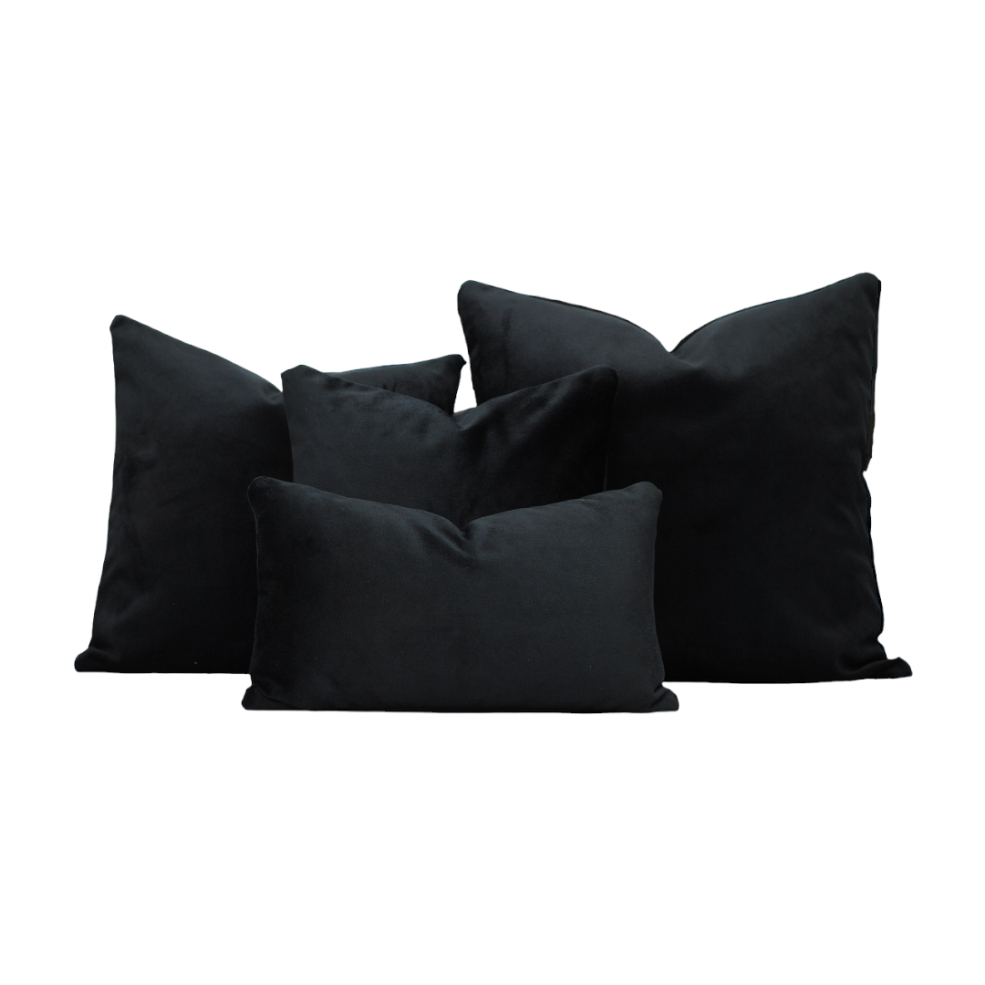 Cojín Polanco Negro con Relleno Premium 60x60