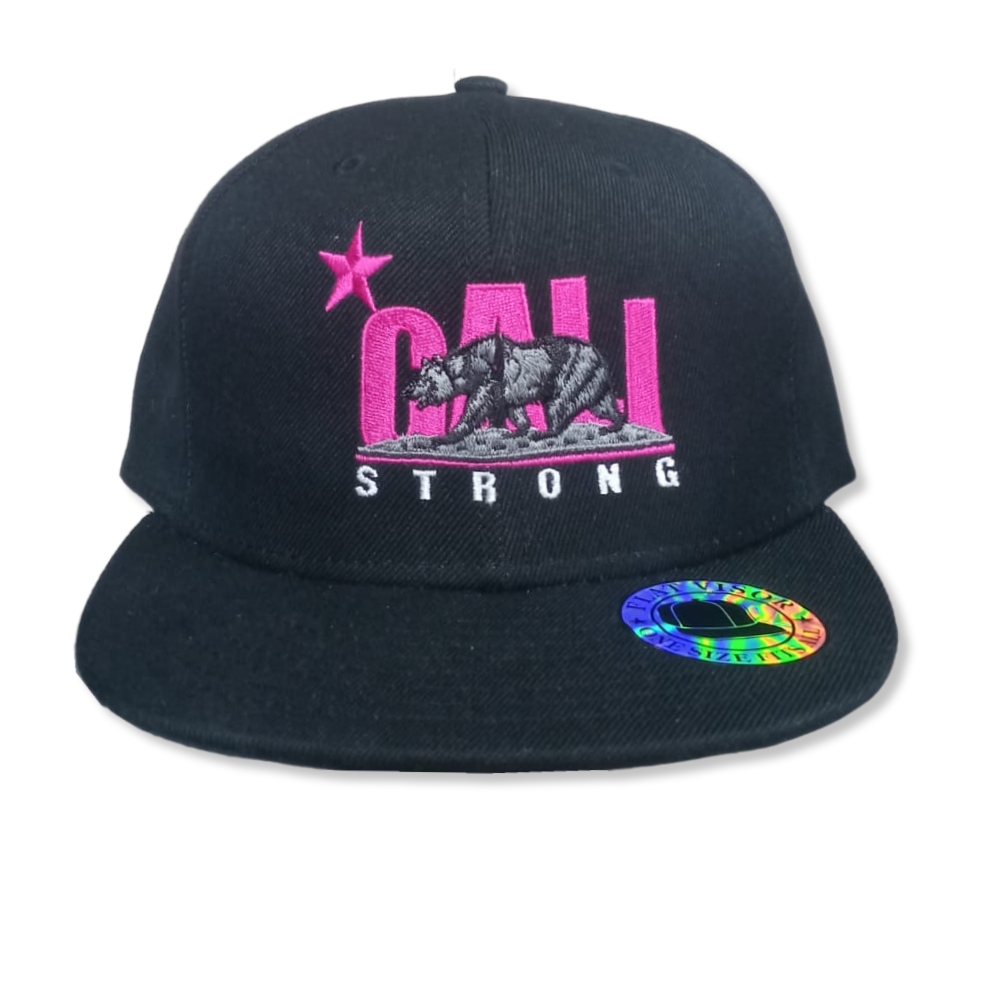  Gorra Cali Strong /flat Visor Negra SNAPBACK UNISEX ORIGINAL 362345