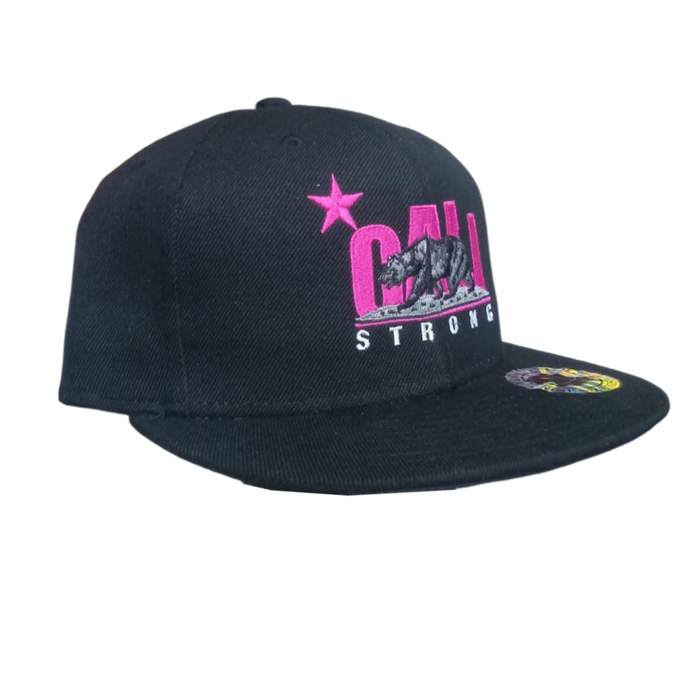  Gorra Cali Strong /flat Visor Negra SNAPBACK UNISEX ORIGINAL 362345