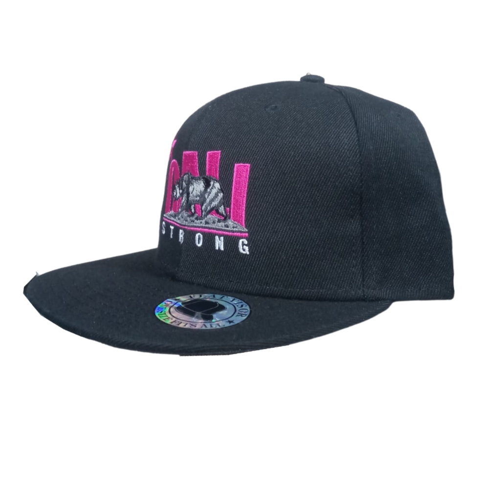  Gorra Cali Strong /flat Visor Negra SNAPBACK UNISEX ORIGINAL 362345