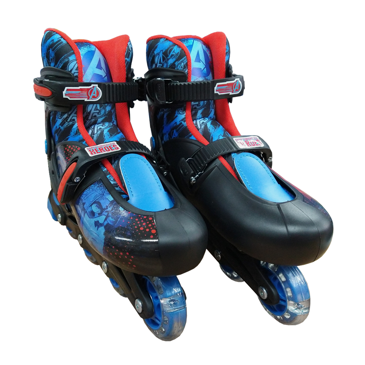 Patines para niños en Linea Avengers 23 a 26 cm Negro/Azul