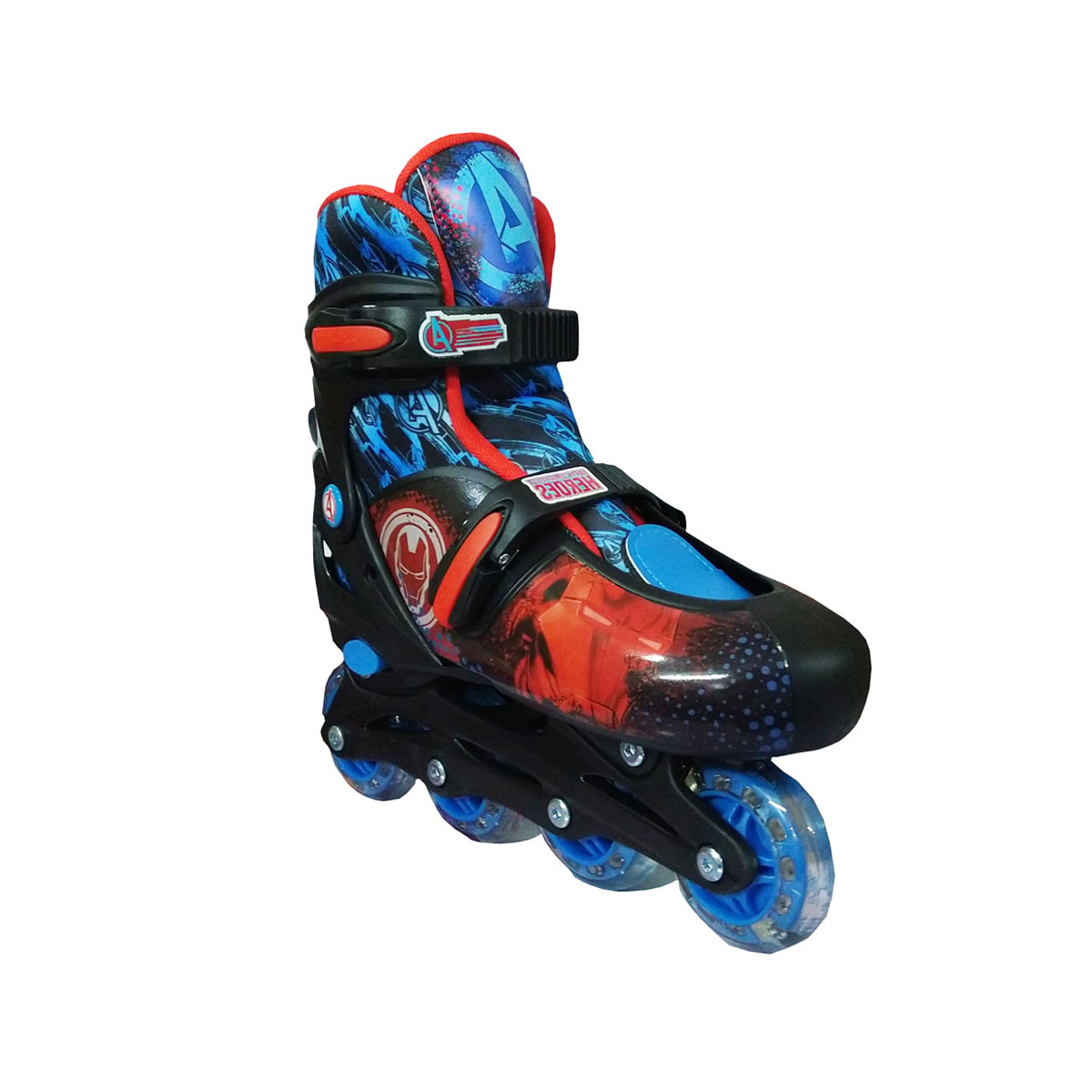Patines para niños en Linea Avengers 23 a 26 cm Negro/Azul
