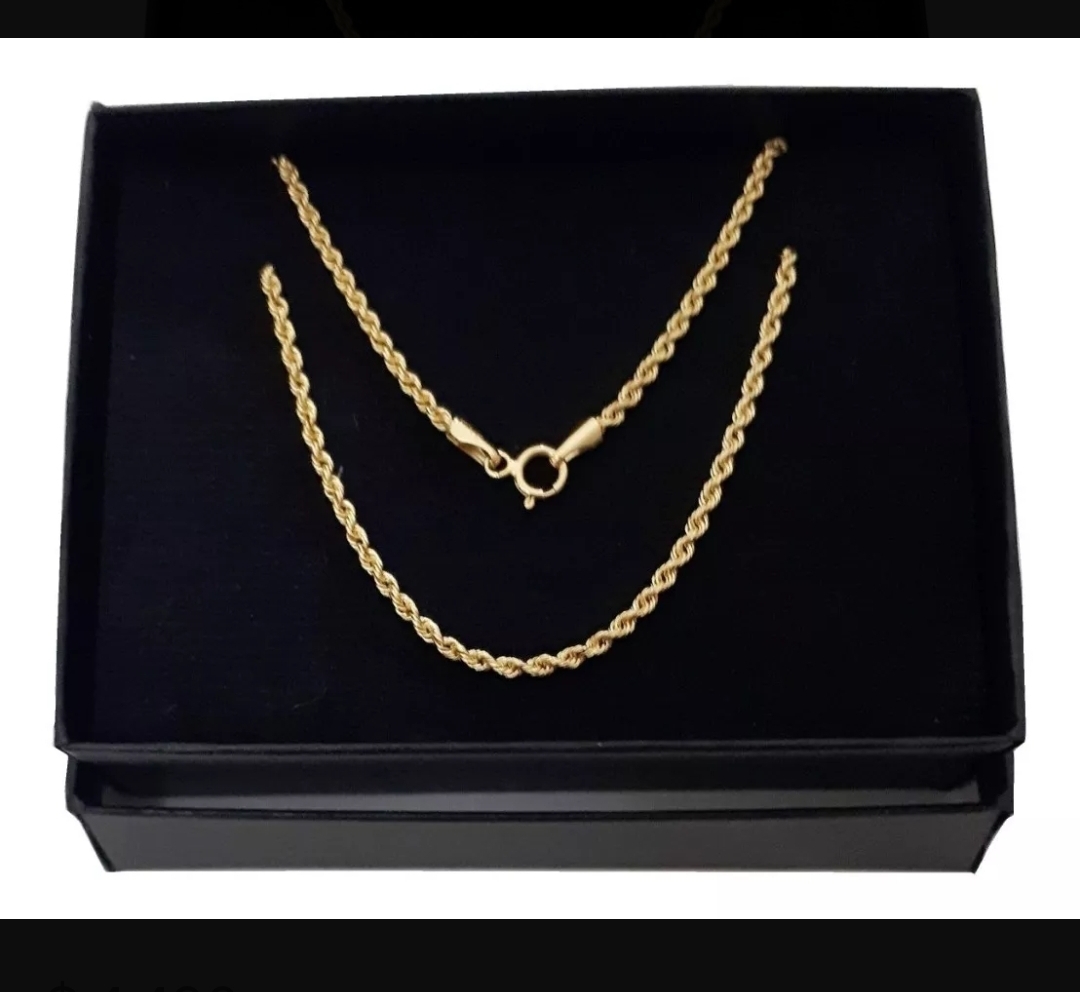 Cadena Torzal 65 Cm X 2 Mm Oro 10 K + Obsequio