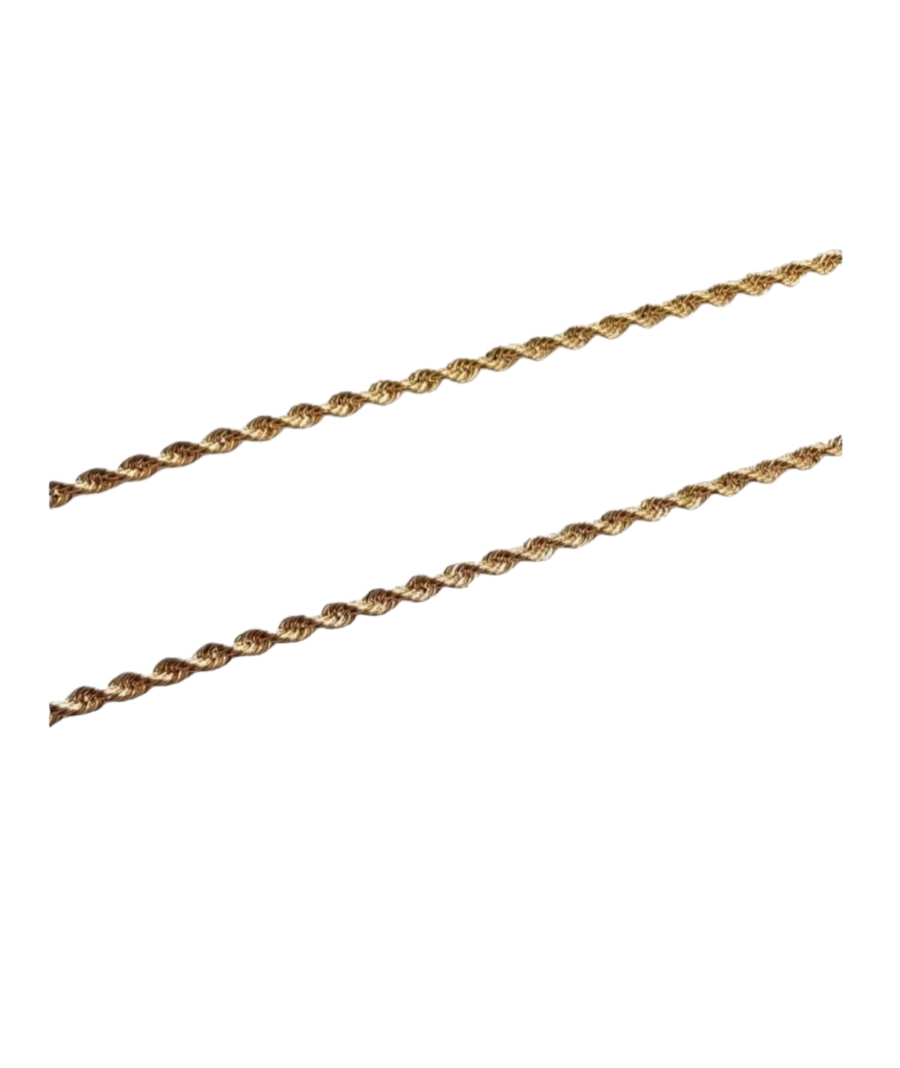 Cadena Torzal 65 Cm X 2 Mm Oro 10 K + Obsequio