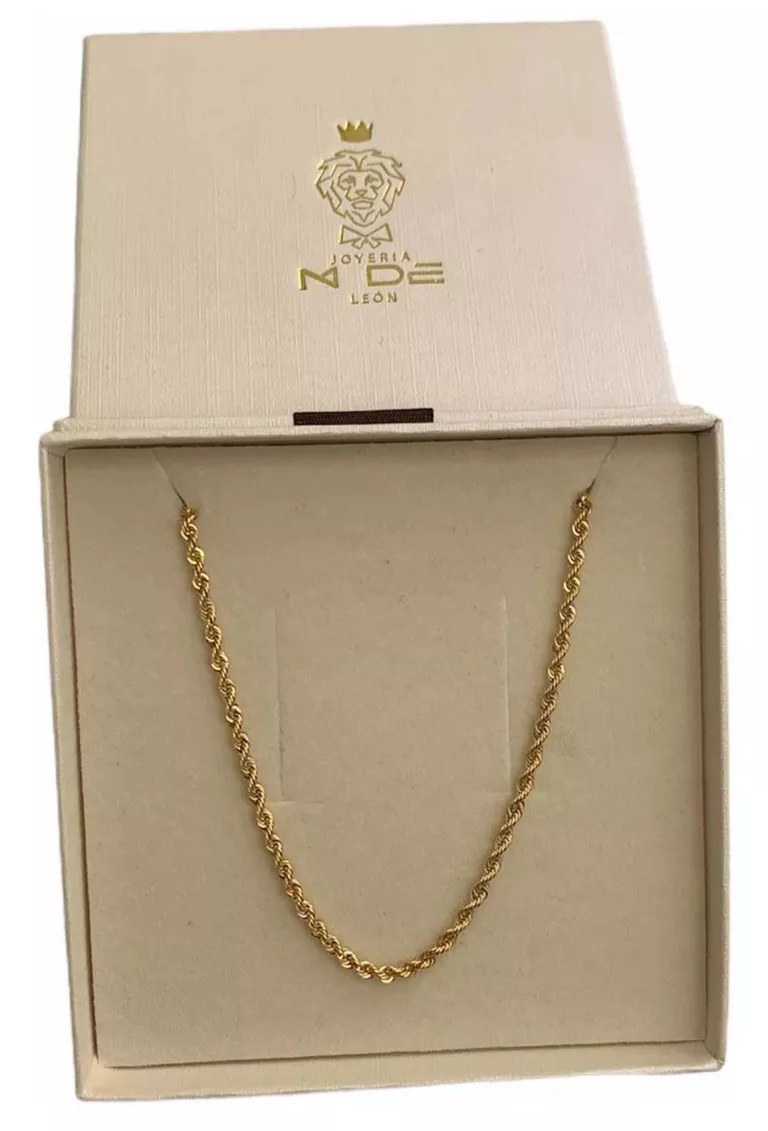 Cadena Torzal 65 Cm X 2 Mm Oro 10 K + Obsequio