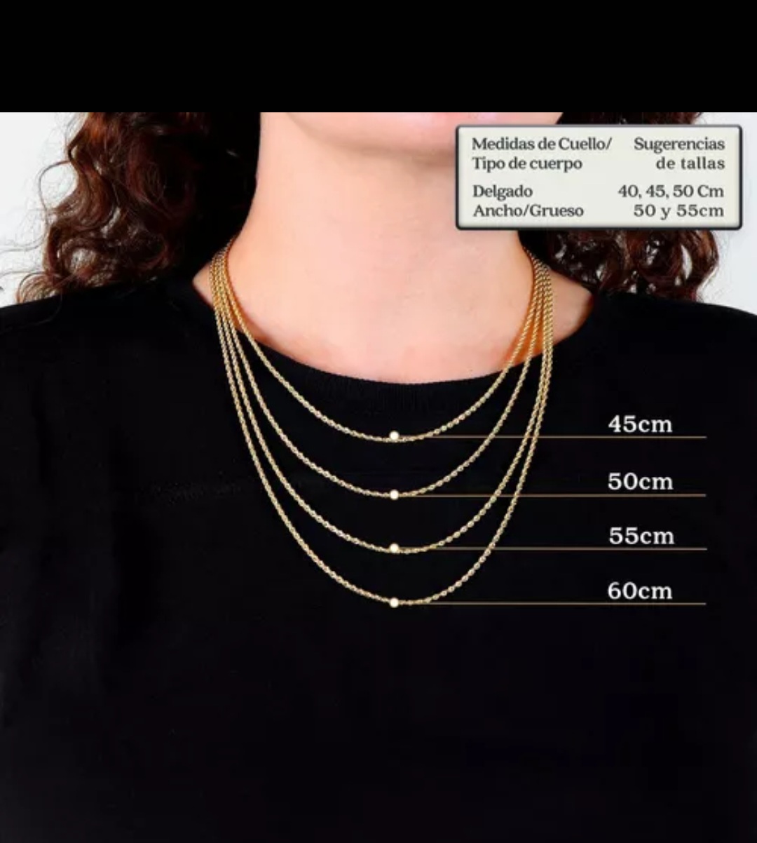 Cadena Estilo Torzal 45 cm X 2 mm Oro 10 Kilates + Obsequio