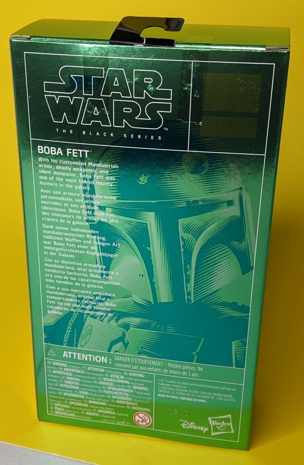 Boba Fett Carbonized Exclusivo Star Wars Black Series 6 HASBRO