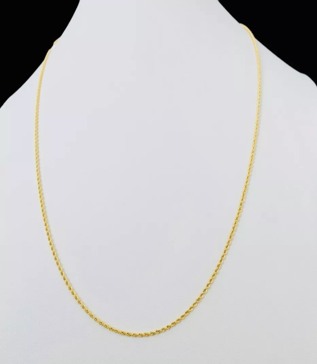 Cadena Estilo Torsal 50 cm X 2 mm Oro 10 Kilates + Obsequio