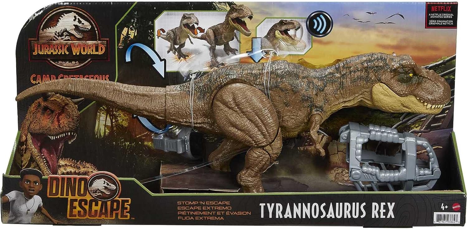 Tyrannosaurus Rex Jurassic Camp Cretaceous Dinosaur World Action with Stomping Motion 