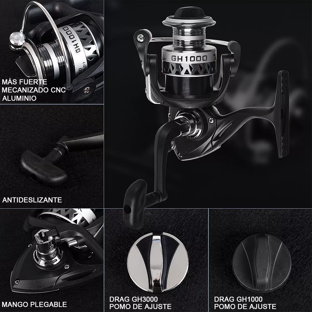 Kit Caña De Pescar Y Carrete 30 pzas