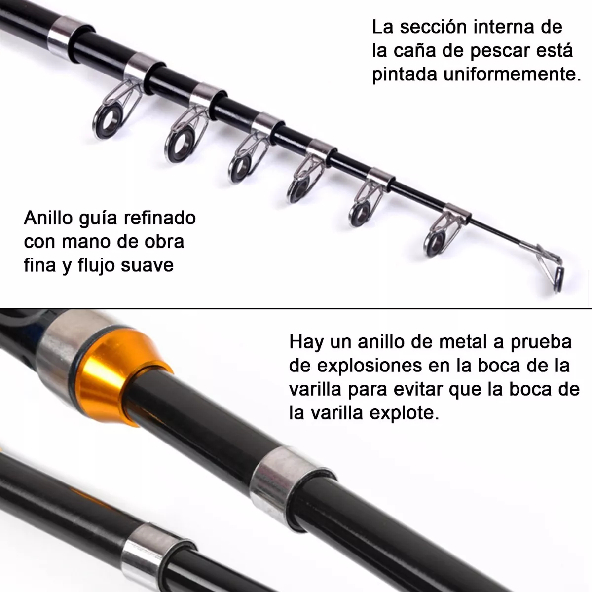 Juego De Caña De Pescar Telescópica Y Carrete 1.5 m