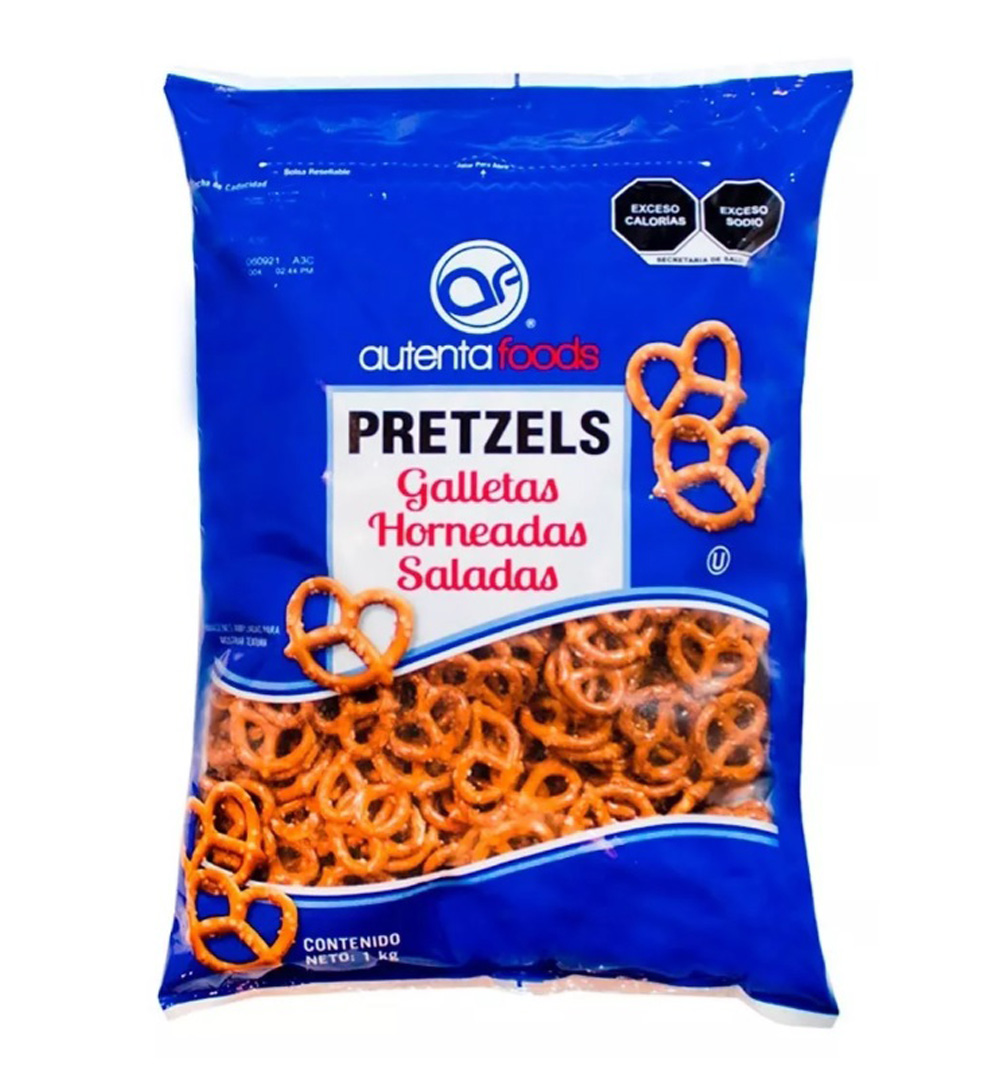 Galletas Horneadas Saladas Pretzel Bolsa De 1 Kg