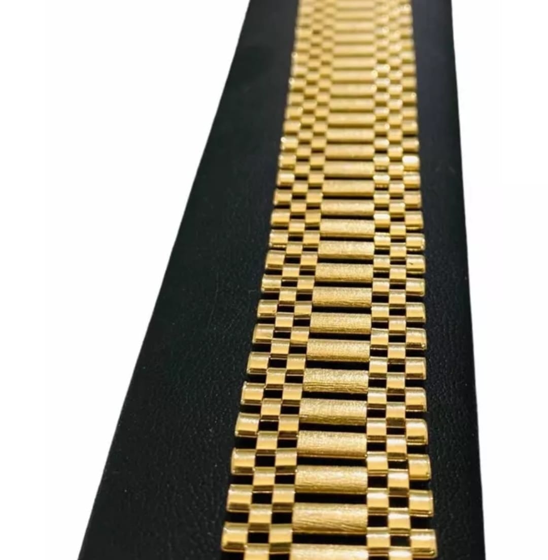 Hermoso Juego Tipo Rolex De 2 Cm En Oro De 14 K + Obsequio