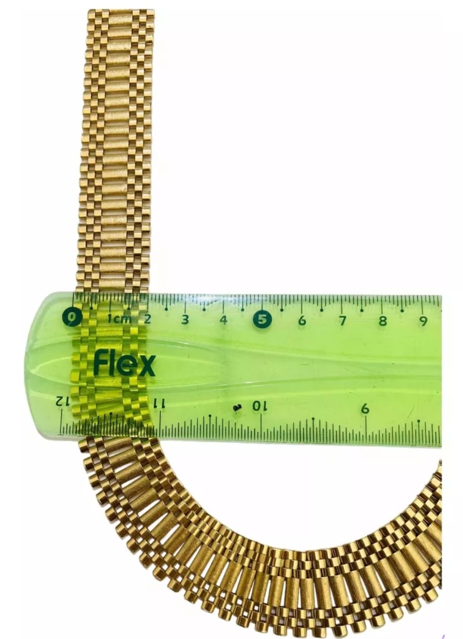 Hermoso Juego Tipo Rolex De 2 Cm En Oro De 14 K + Obsequio