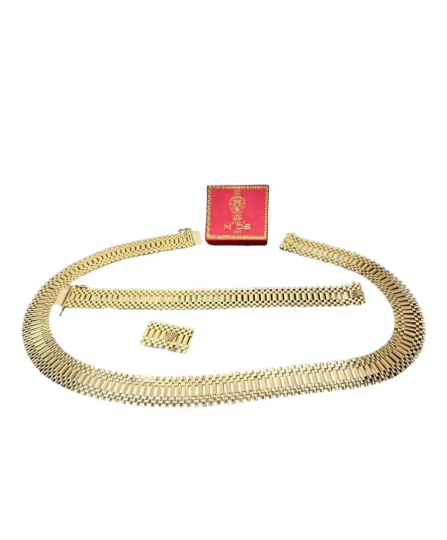 Hermoso Juego Tipo Rolex De 2 Cm En Oro De 14 K + Obsequio