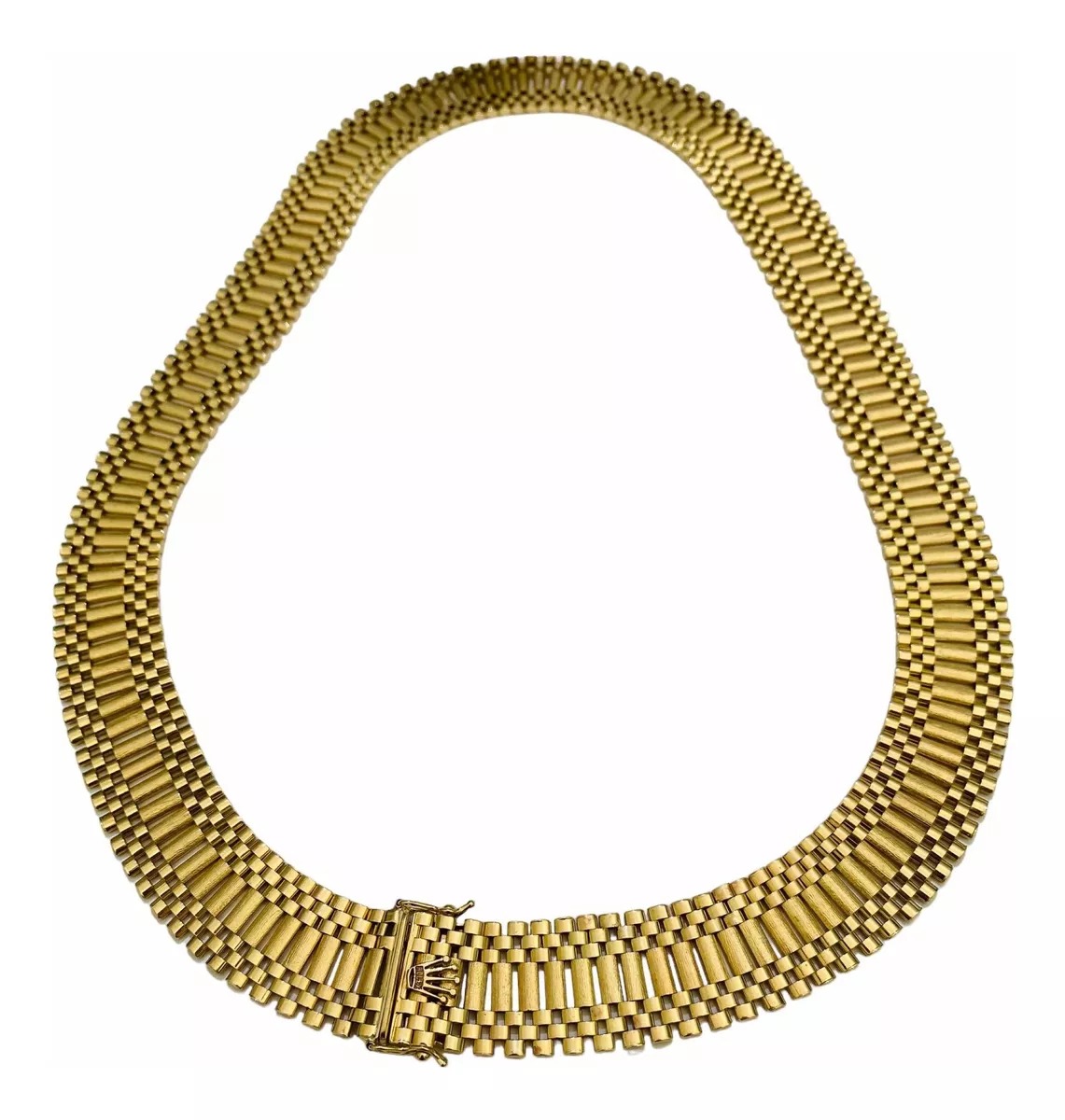 Hermosa Cadena Tipo Rolex En Oro De 14 Kilates + Obsequio