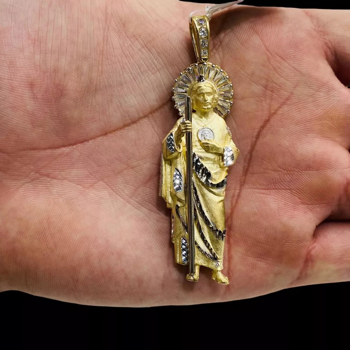 Dije De San Judas Tadeo En Oro De 10 Kilates + Obsequio