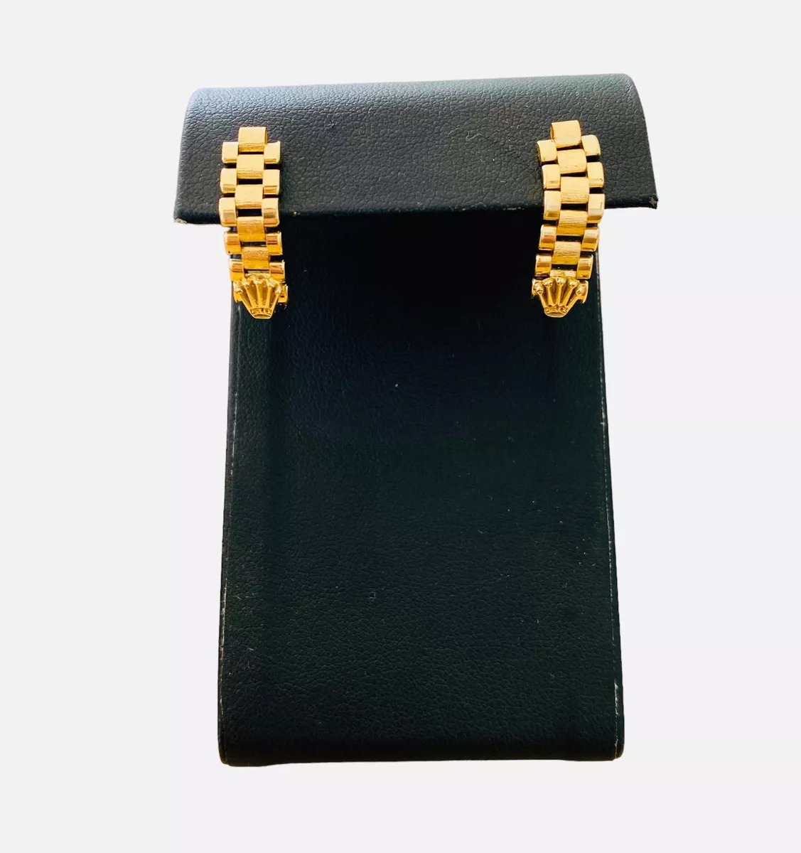 Aretes Con Eslabones En Oro De 14 Kilates + Obsequio