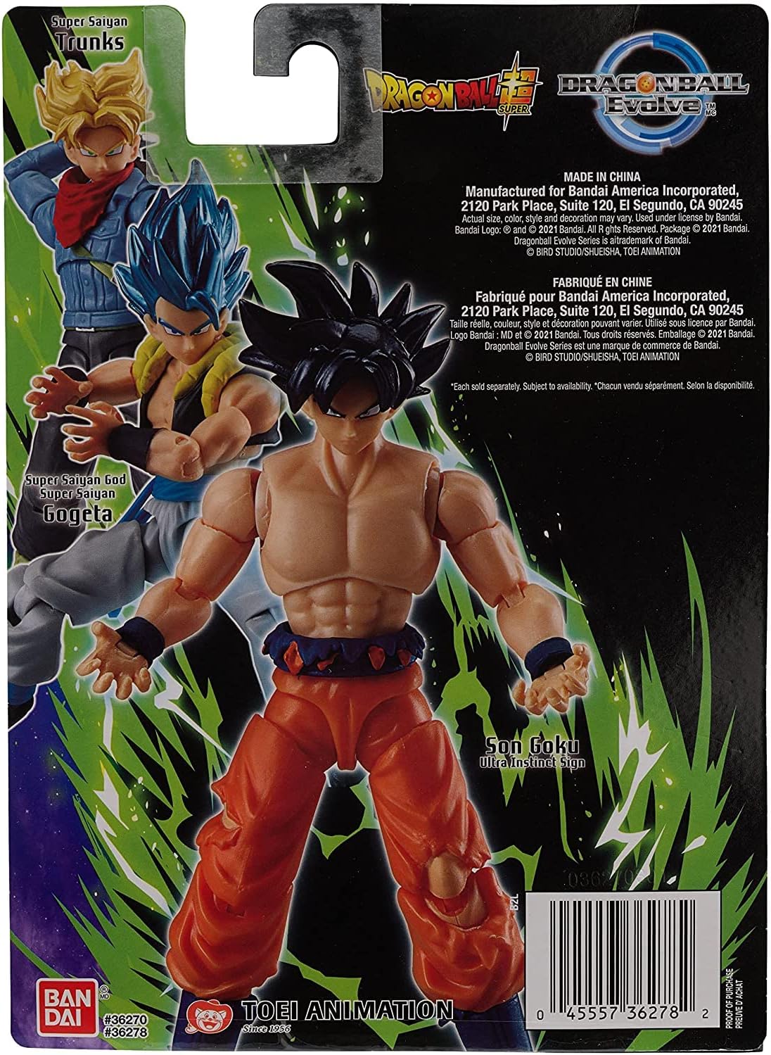 Goku Ultra Instinct Sign Dragon Ball Super Evolve BANDAI