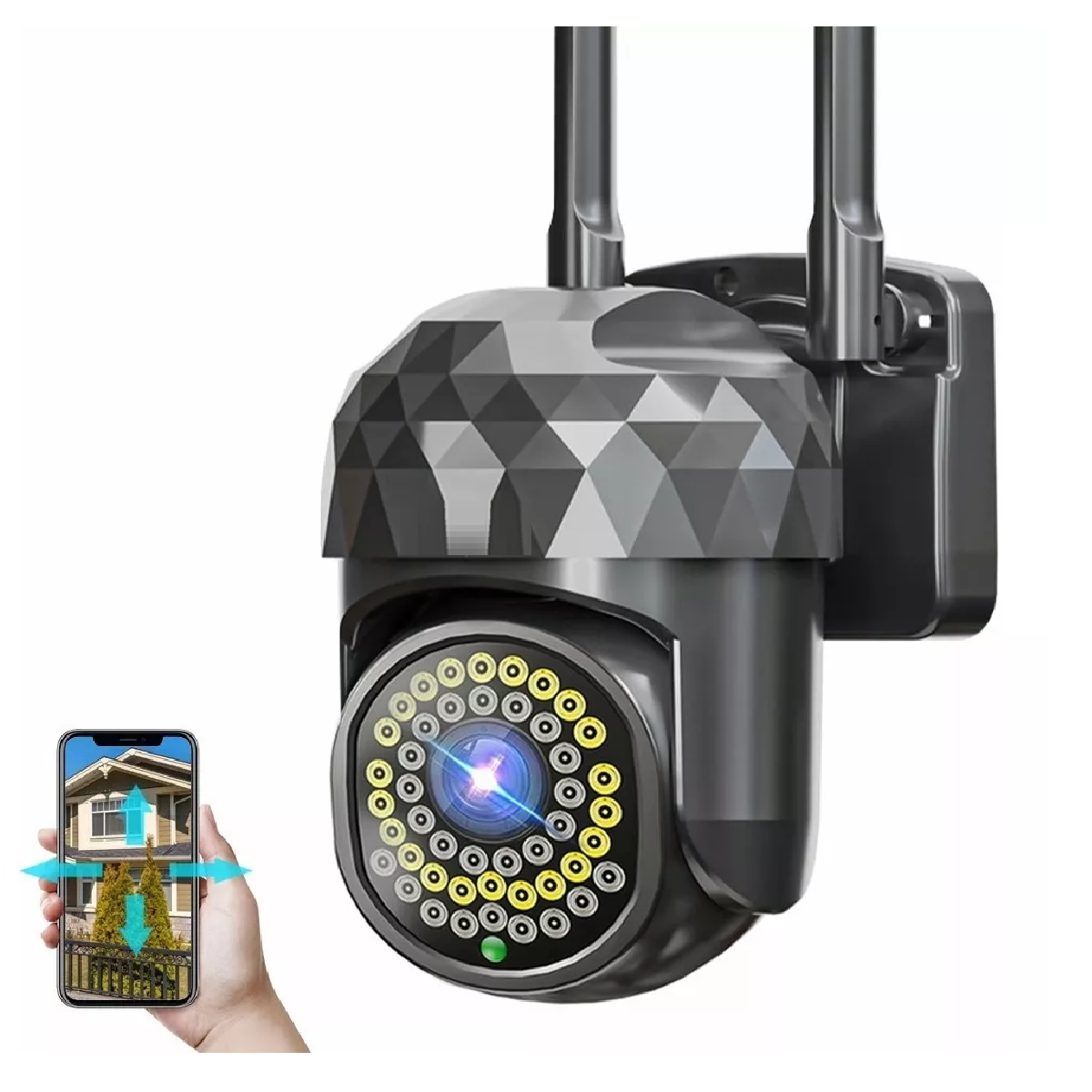 Cámara Seguridad Wifi Exterior Hd 1080p 46 Led Alarma/remota