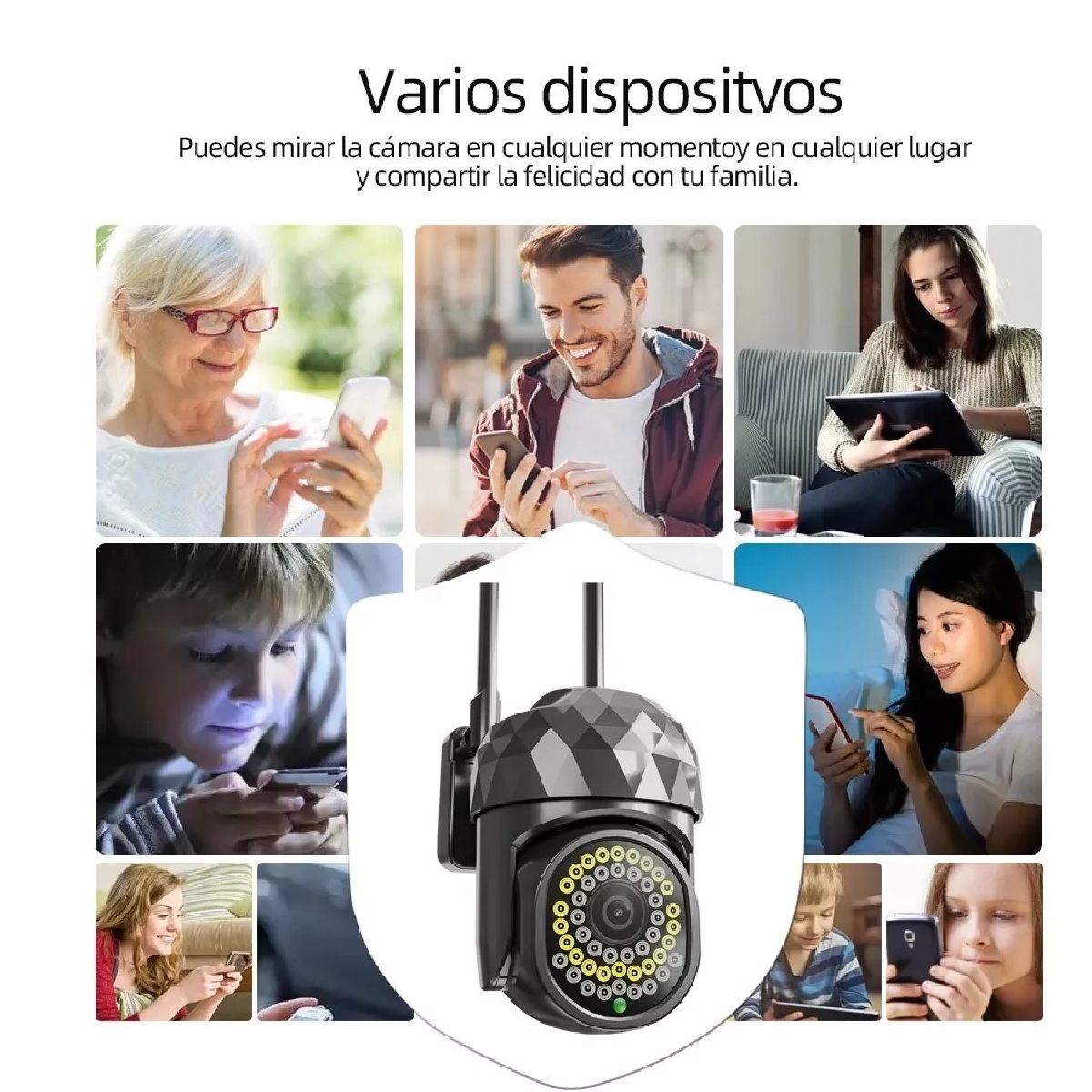 Cámara Seguridad Wifi Exterior Hd 1080p 46 Led Alarma/remota