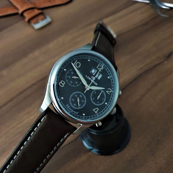 Reloj Lorenz - 1934 Cronógrafo - Caballero - Acero 316 L - 42mm - Italy