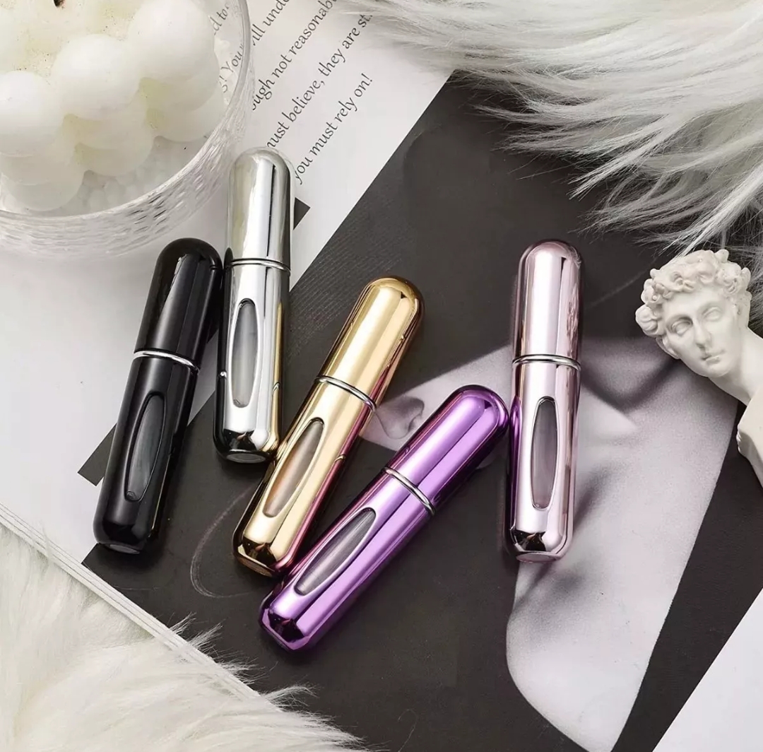 5pcs Mini Atomizador Para Perfume, Capsula Viaje 5ml