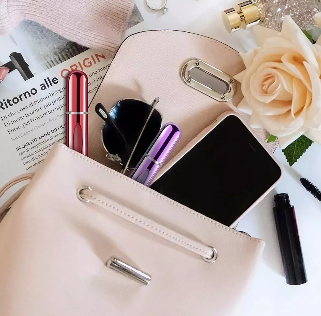 5pcs Mini Atomizador Para Perfume, Capsula Viaje 5ml