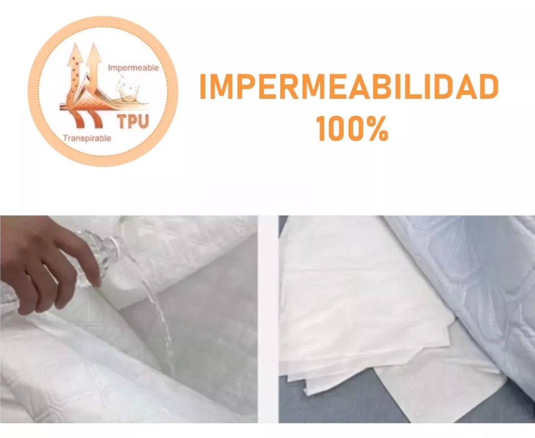 Protector Cubre Colchón 100% Impermeable matrimonial