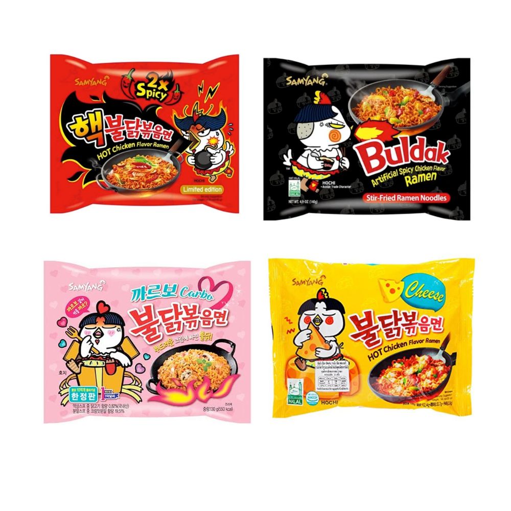 Ramen picante coreano samyang buldak 4 piezas clásico