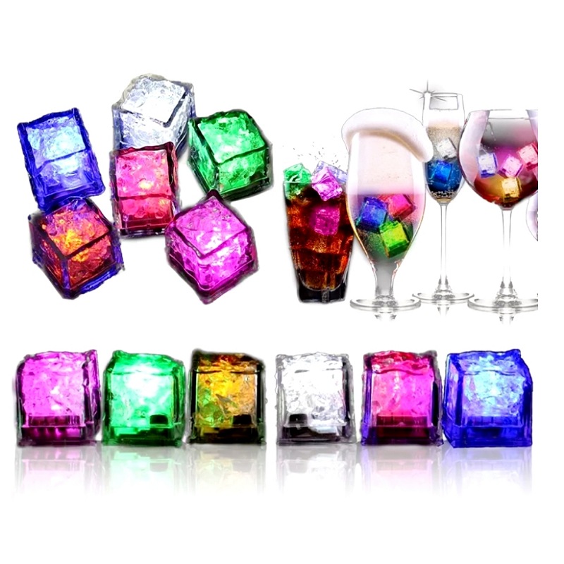 24 Luces Led De Cubitos De Hielo Brillantes Para Uso En Fies