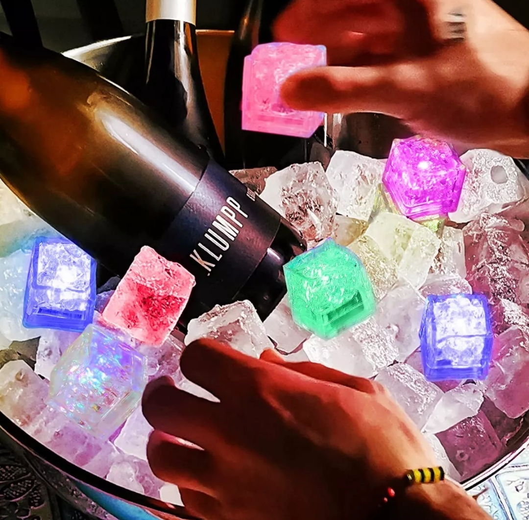 24 Luces Led De Cubitos De Hielo Brillantes Para Uso En Fies