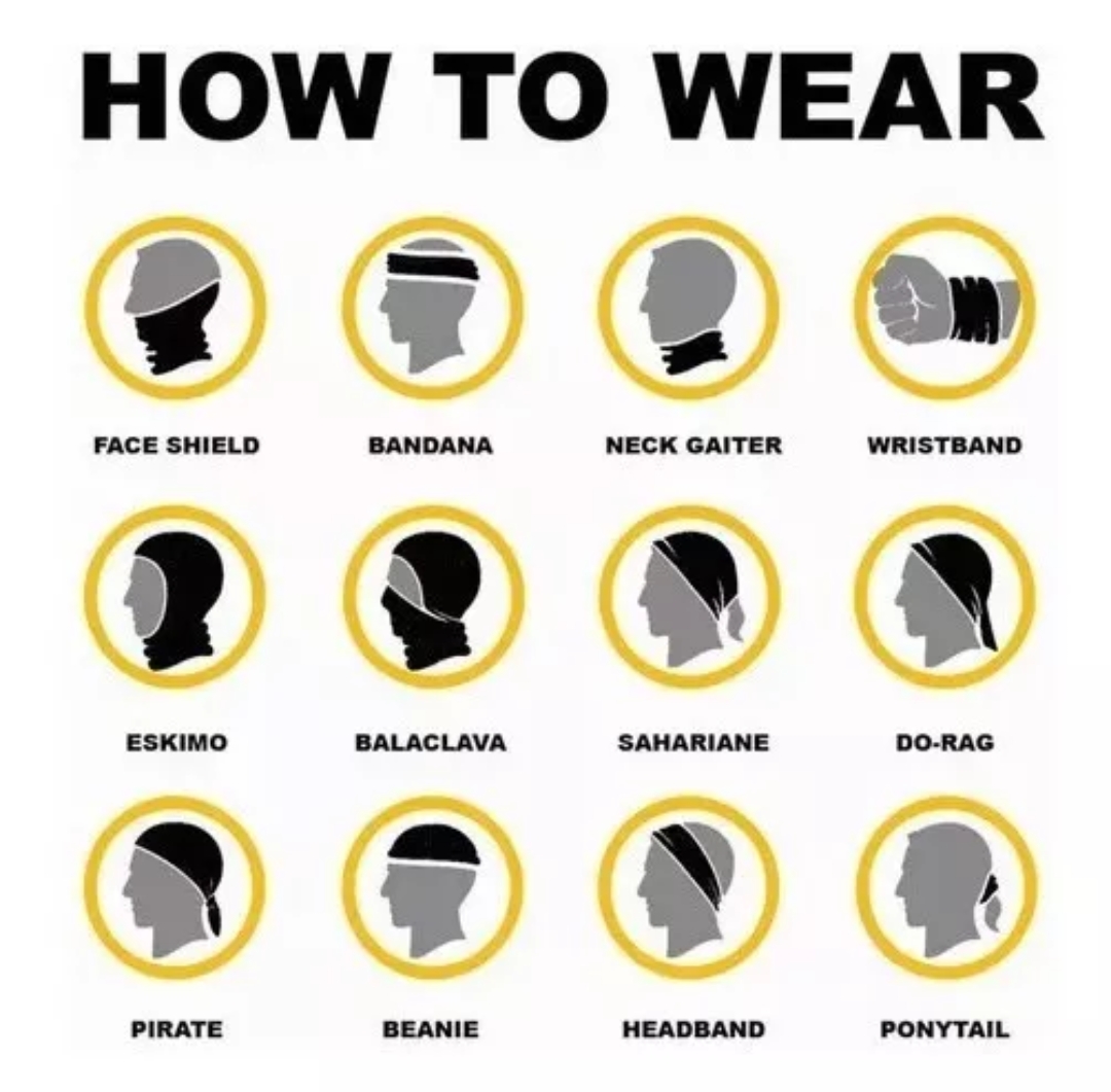 10pack Bandana Multifunción Bandana Esqueleto -cacería, Moto