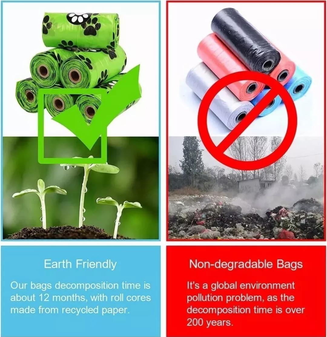 300 Bolsas Para Popo Perro Biodegradables Con Dispensador L