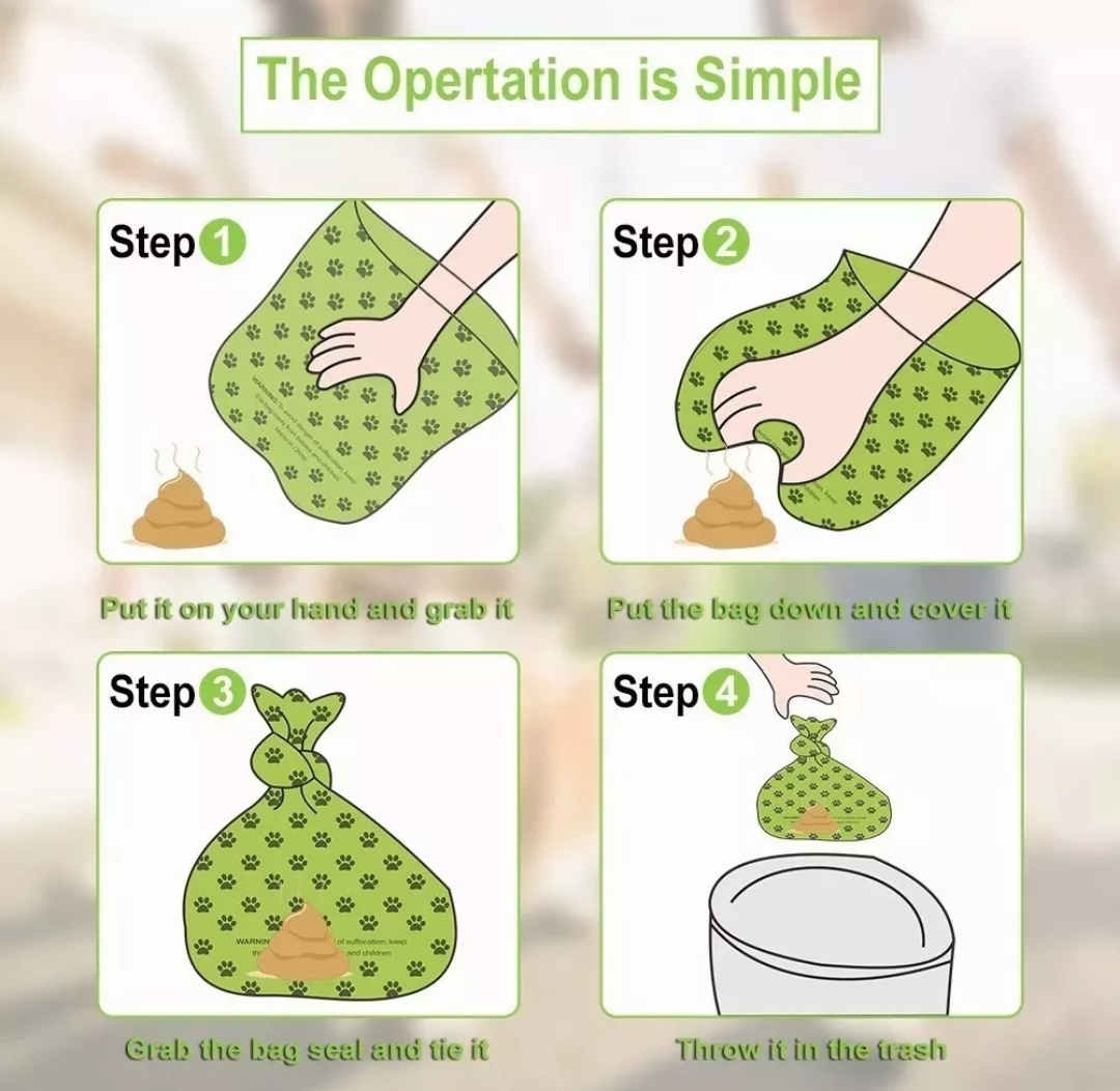 300 Bolsas Para Popo Perro Biodegradables Con Dispensador L