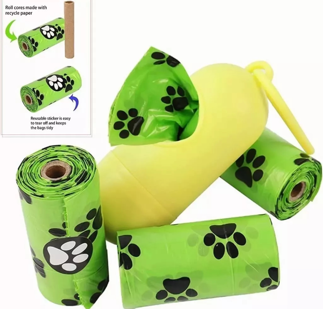 300 Bolsas Para Popo Perro Biodegradables Con Dispensador L