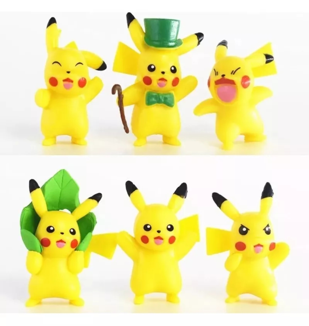 18 Figuras De Pokemon Coleccionables Pikachu De Regalo