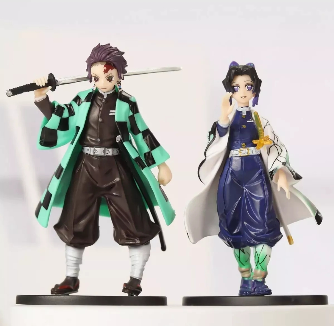 6 Piezas Anime Demon Slayer Colección Figuras De Juguete