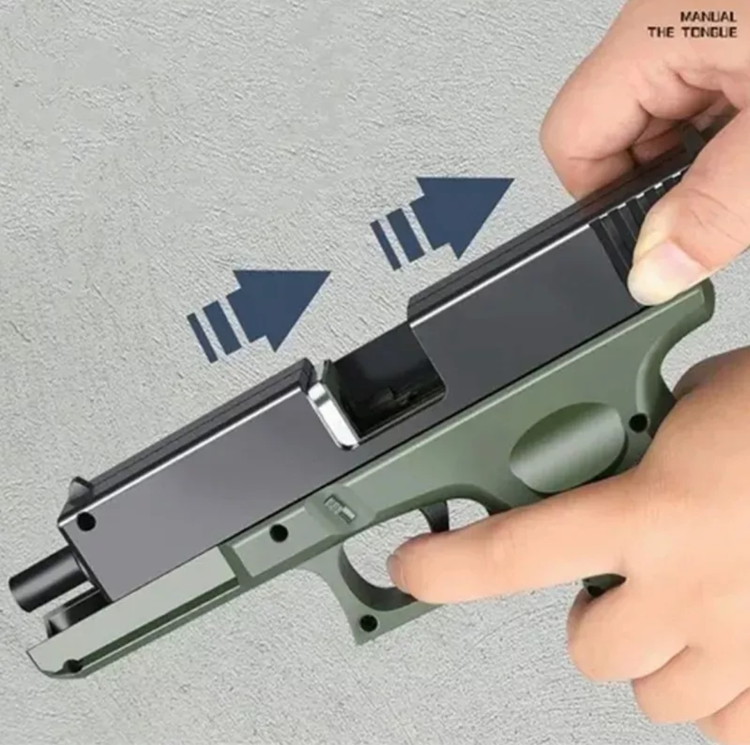 Pistola Glock De Juguete Con Silenciador Para Niños
