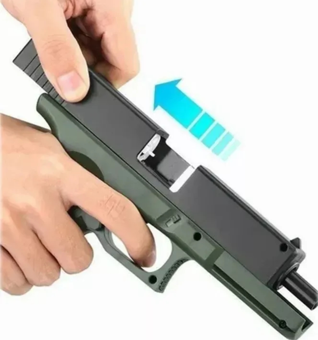 Pistola Glock De Juguete Con Silenciador Para Niños